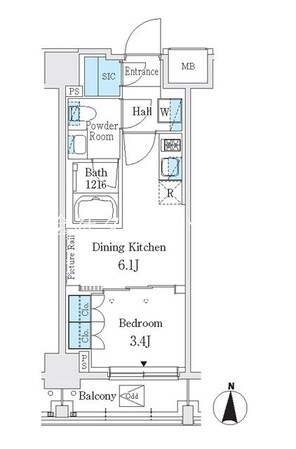 J.GRAN Court 品川西大井EASTの物件間取画像